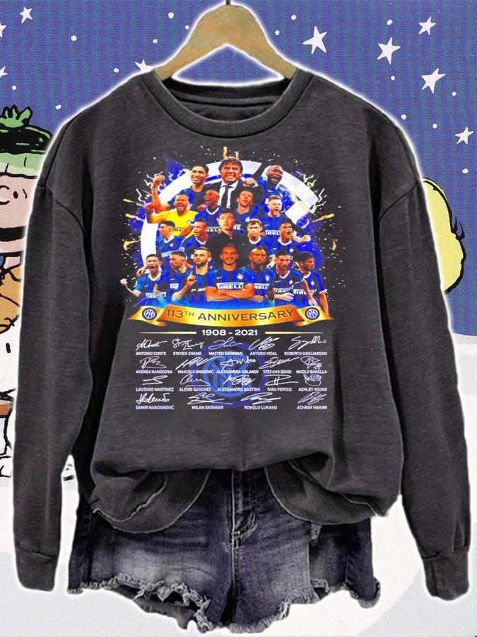 113th anniversary 1908-2021 signatures shirt sweatshirt