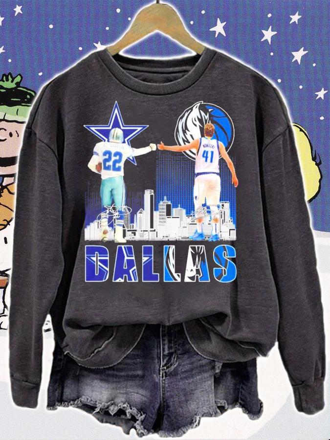 Dallas E Smith vs Dirk Nowitzki signatures shirt sweatshirt