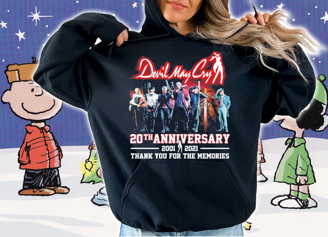 Devil May Cry 20th anniversary 2001-2021 t-shirt hoodie
