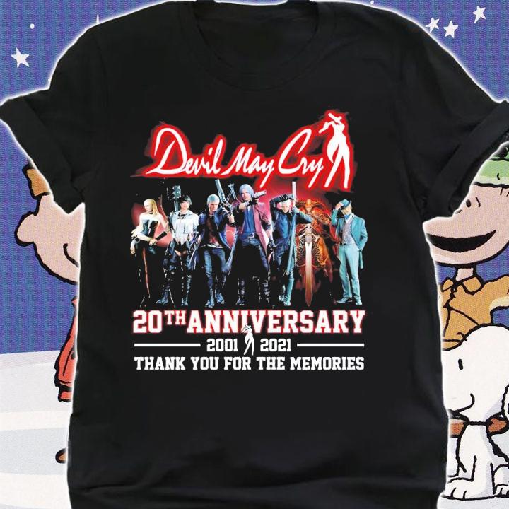 Devil May Cry 20th anniversary 2001-2021 t-shirt shirt