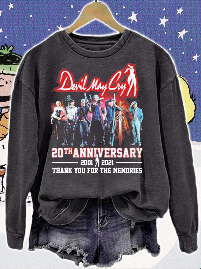 Devil May Cry 20th anniversary 2001-2021 t-shirt sweatshirt