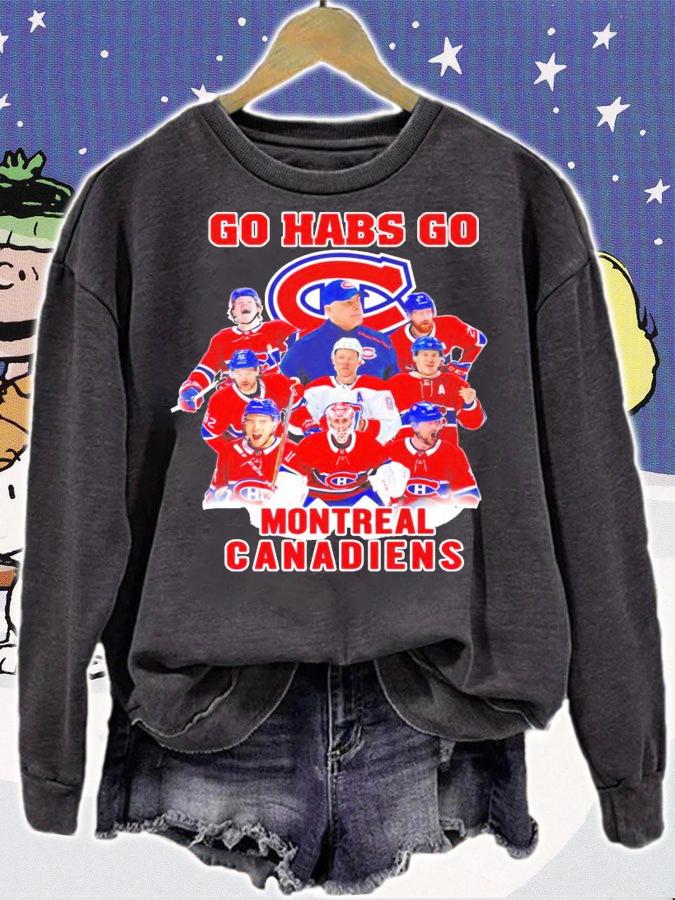 Go Habs go Montreal Canadiens hockey shirt sweatshirt