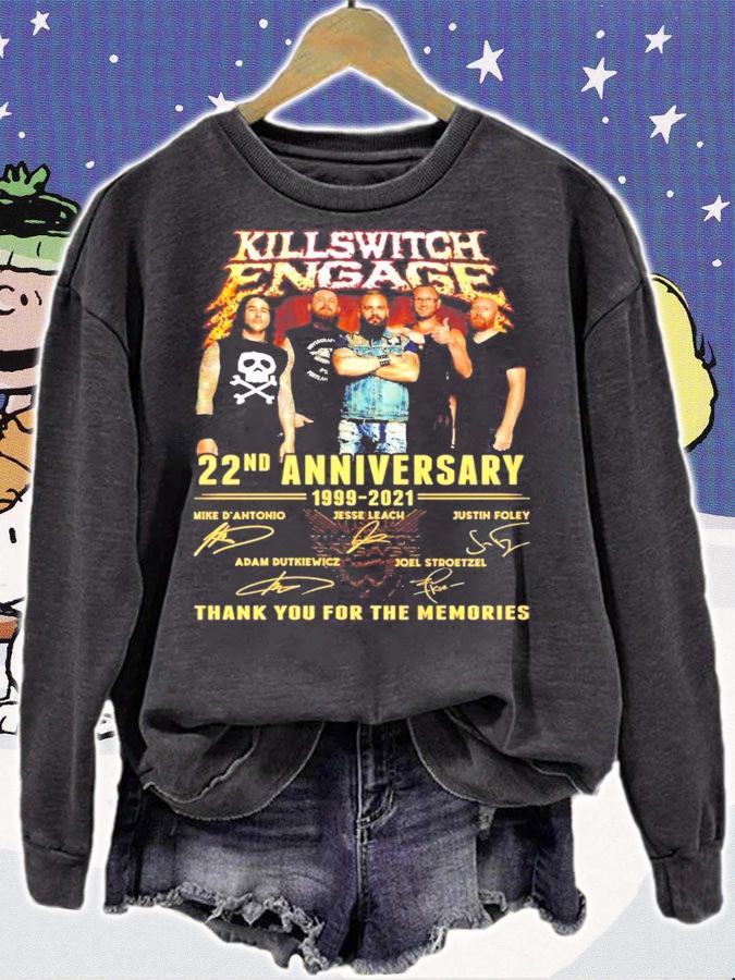 Killswitch Engage 22nd anniversary 1999-2021 signatures t-shirt sweatshirt