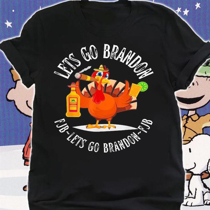 Lets Go Brandon Halloween Thanksgiving Foxtrot Juliet Bravo T-Shirt shirt