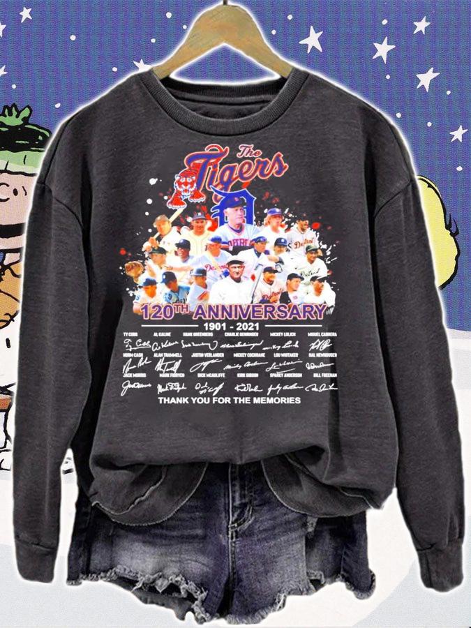 Official The Tigers 120th anniversary 1901-2021 signatures shirt sweatshirt