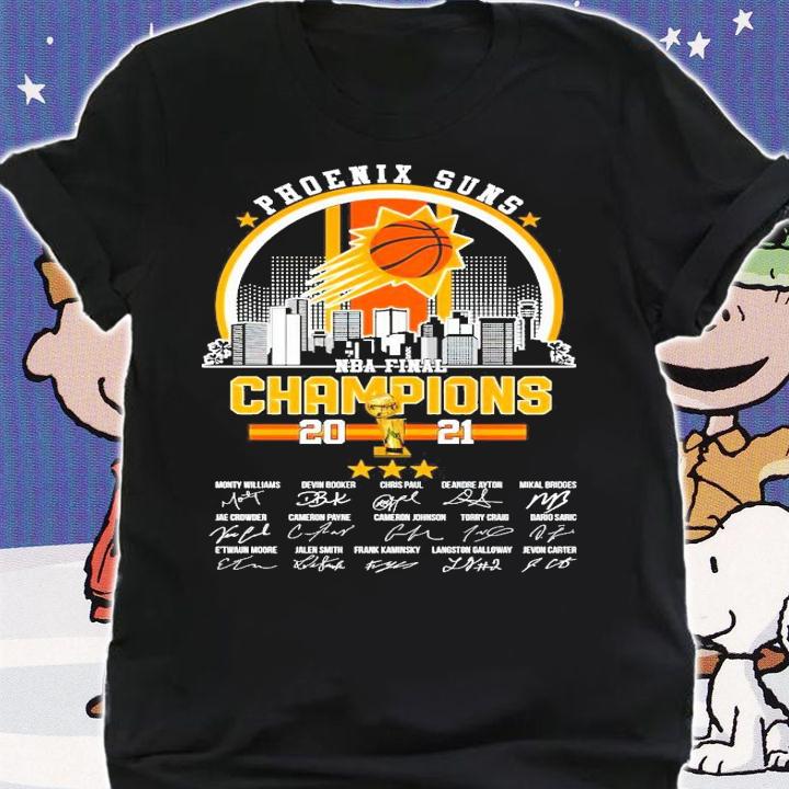 Phoenix Suns NBA Finals Champions 2021 Cup signature t-shirt shirt