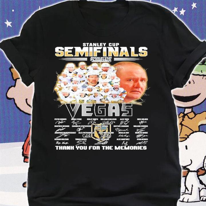 Stanley Cup Semifinals Vegas signatures thank you for the memories shirt shirt