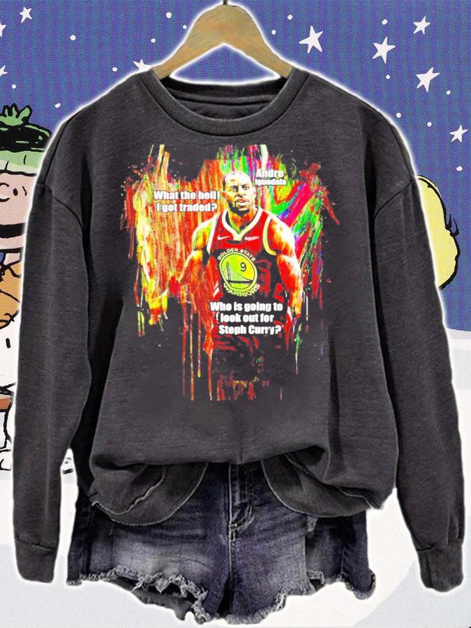 Andre Iguodala what the hell I got traded shirt sweatshirt