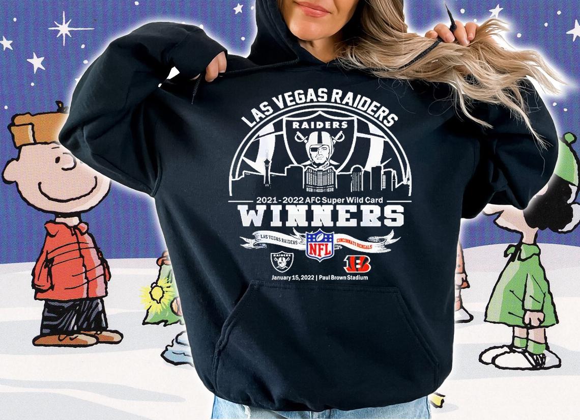 Las Vegas Raiders 2021 2022 AFC Super Wild Card winners Las Vegas Raiders vs Cincinnati Bengals shirt hoodie