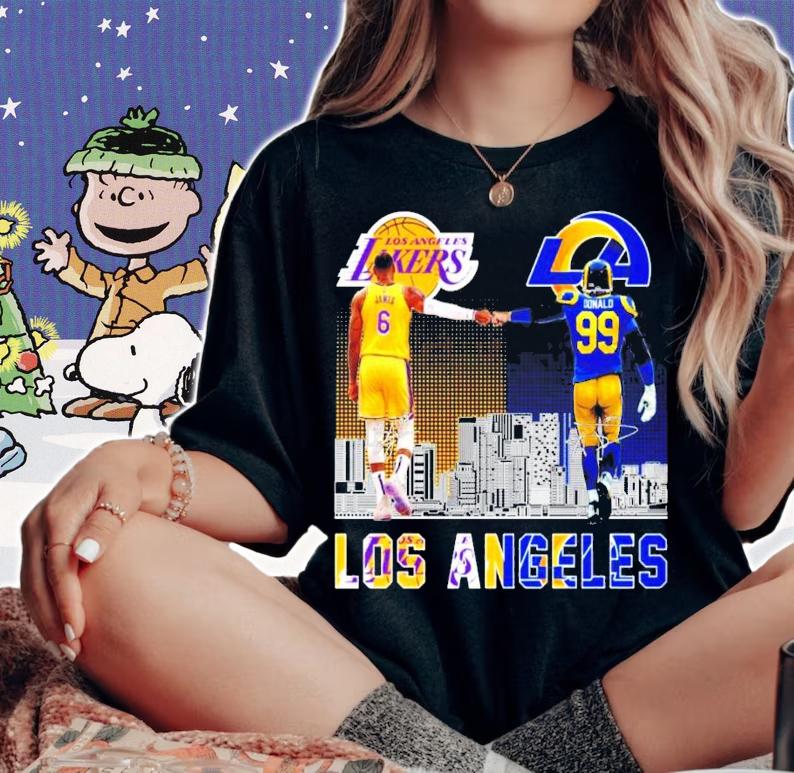 Los Angeles James and Donald signature shirt