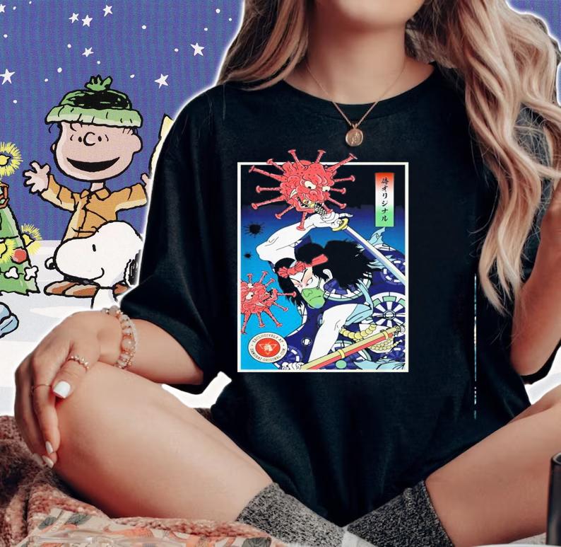 Samurai Vs Virus Demon Shirt.Jpg