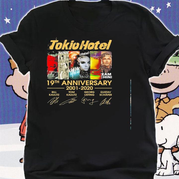 Tokio Hotel 19Th Anniversary 2001 2020 Signatures Shirt.Jpg shirt
