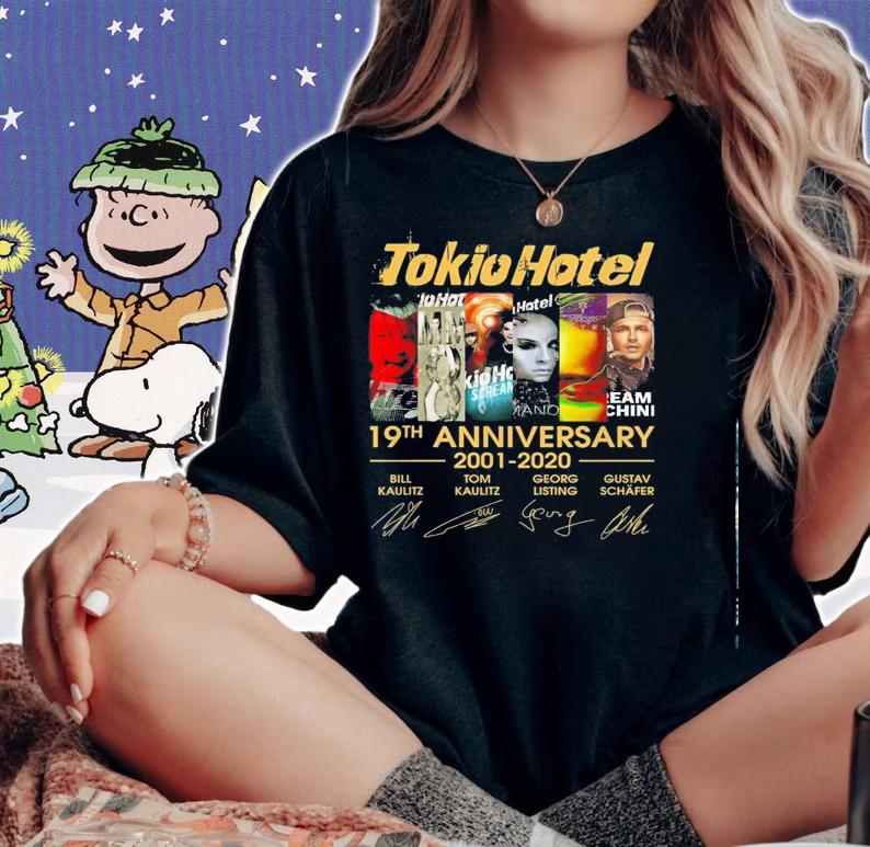 Tokio Hotel 19Th Anniversary 2001 2020 Signatures Shirt.Jpg woman shirt