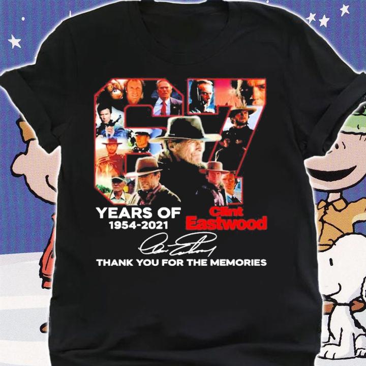 67 years of 1954-2021 Clint Eastwood signature shirt shirt