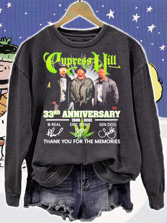 Cypress Hill 33rd anniversary 1988-2021 signatures shirt sweatshirt