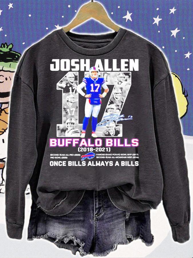 Josh Allen Buffalo Bills 2018-2021 once Bills always a Bills shirt