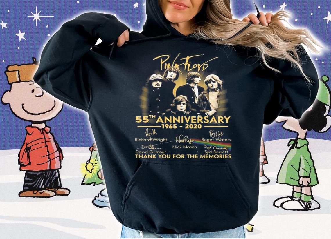 Pink Floyd 55Th Anniversary 1965 2020 Thank Memories t-shirt hoodie
