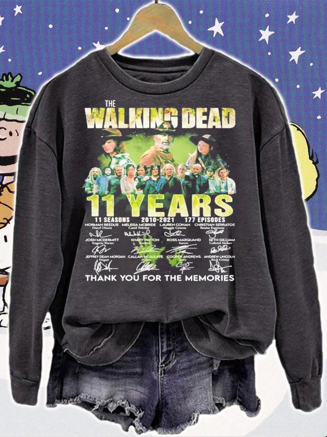 The Walking Dead 11 years 11 seasons 2010-2021 signatures t-shirt