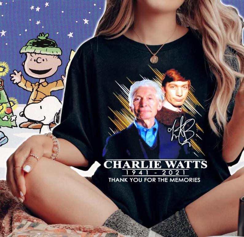 1941-2021 Charlie Watts signature thank you for the memories shirt woman shirt