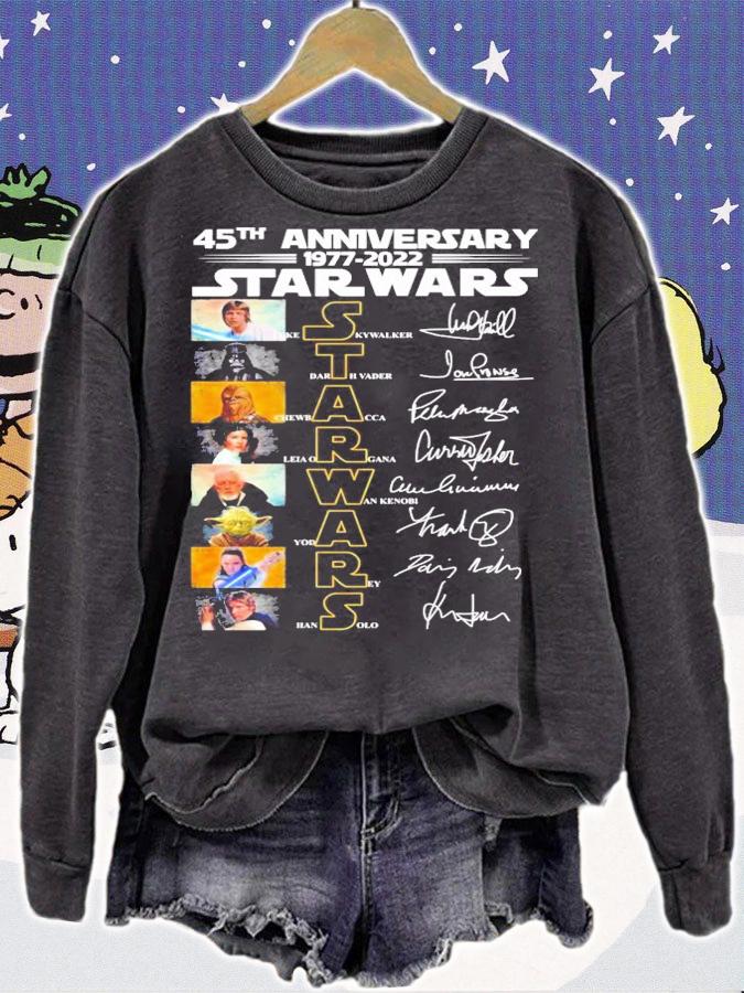 45th anniversary 1977-2022 Star Wars signatures shirt