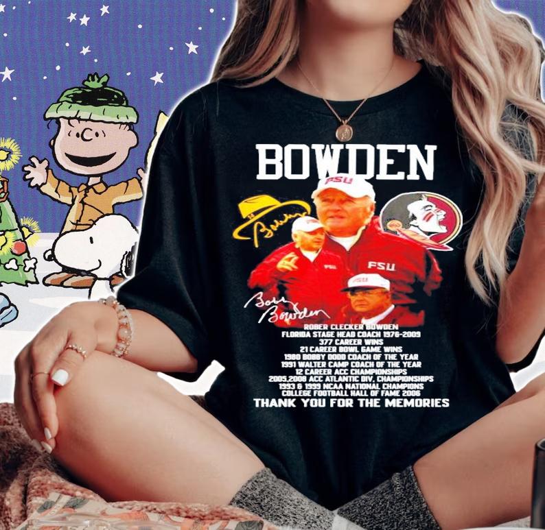 Bowden signature thank you for the memories shirt woman shirt