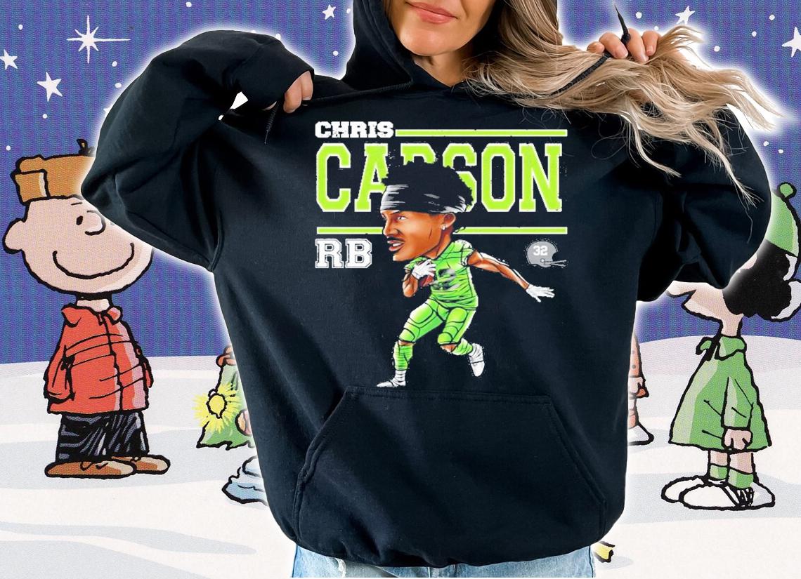 Chris Carson Cartoon Seattle Football Shirt hoodie