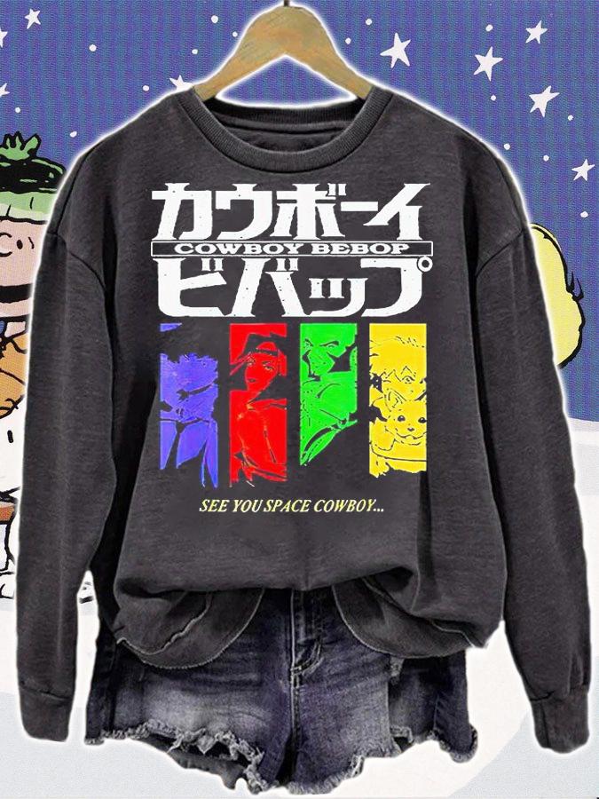 Cowboy Bebop Anime see You space cowboy T-shirt sweatshirt