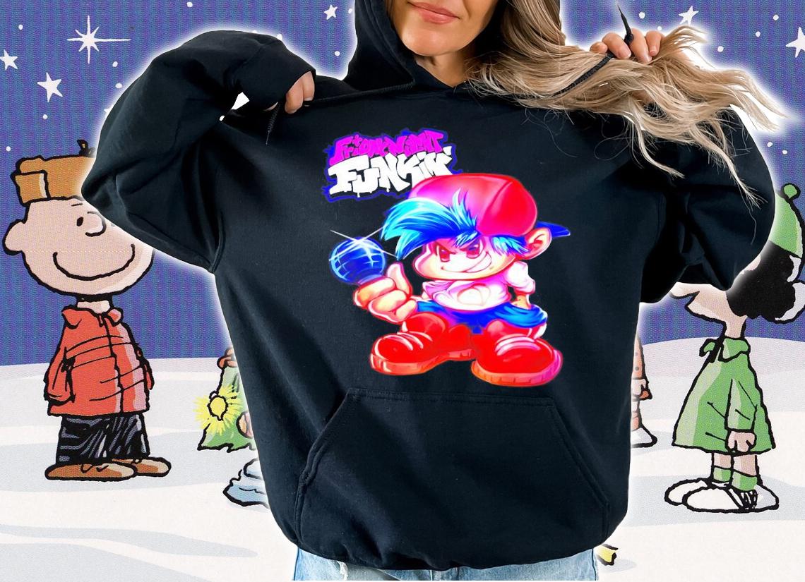 FNF game boyfriend realist art shirt hoodie