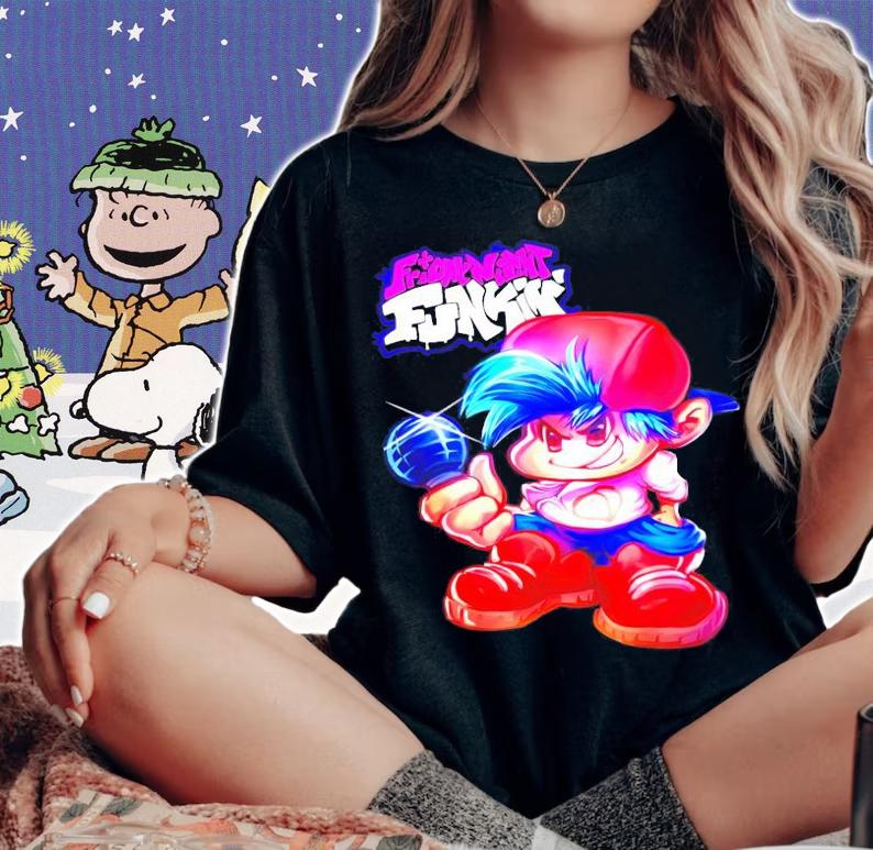 FNF game boyfriend realist art shirt woman shirt
