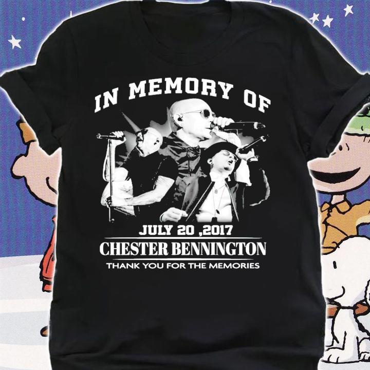 In memory of Chester Bennington thank you for the memories shirt
