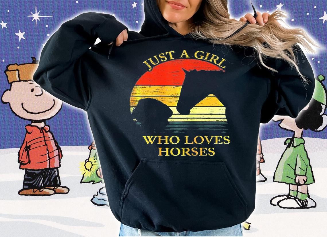 Just A Girl Who Loves Horses Riding For Kids T-Shirt hoodie