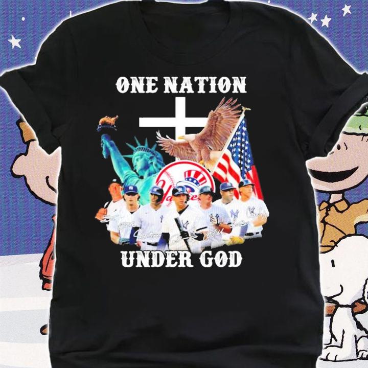 New York Yankees one nation under god t-shirt shirt