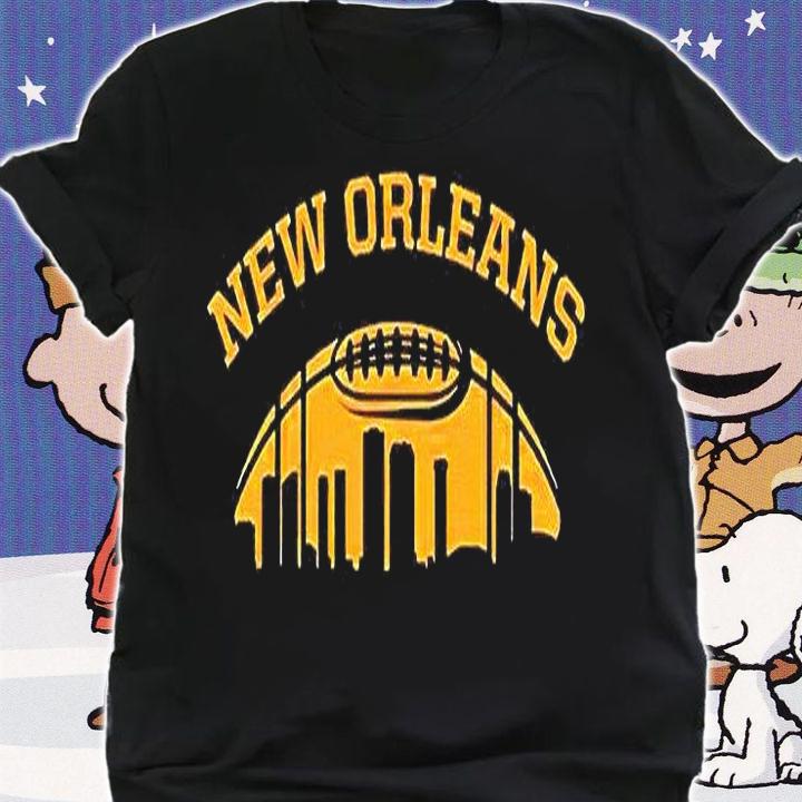 New Orleans Skyline Football T-shirt shirt