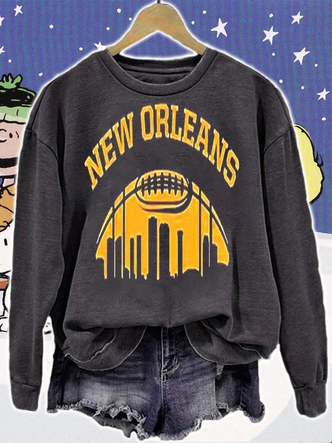 New Orleans Skyline Football T-shirt sweatshirt
