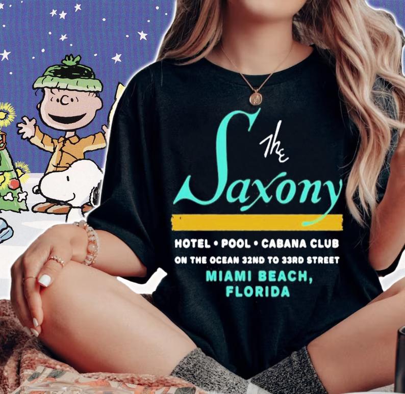 The Saxony Hotel Hotel Pool Cabana Club On The Ocean 32nd Shirt woman shirt