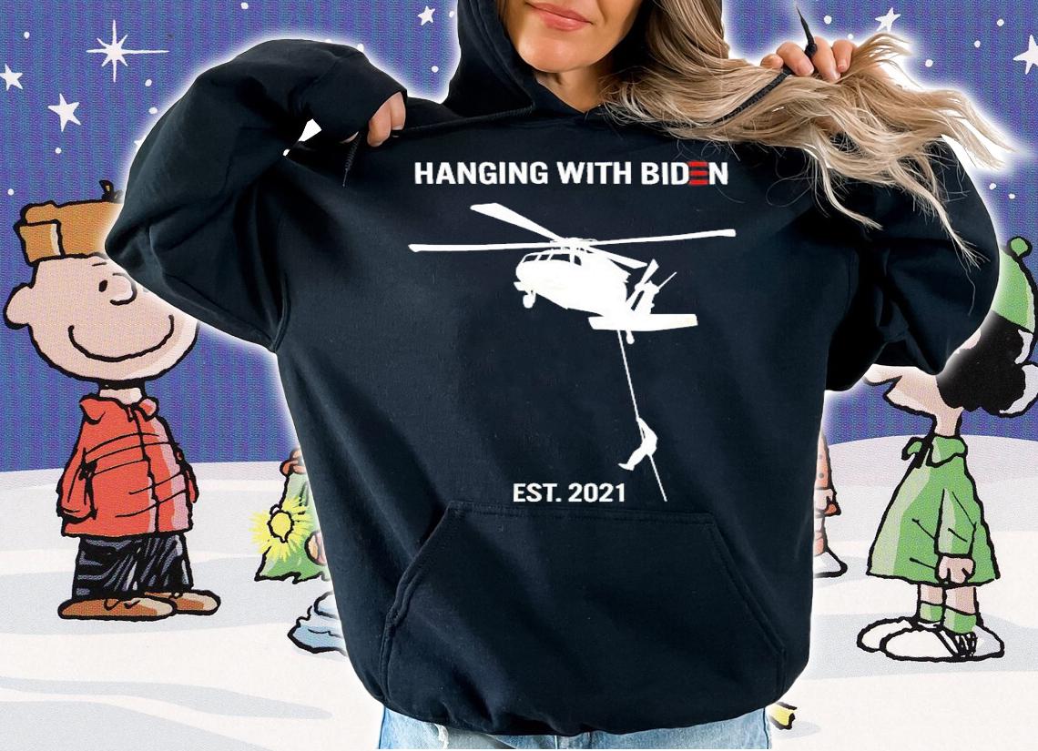 Hanging with Biden Taliban hanging black hawk shirt hoodie