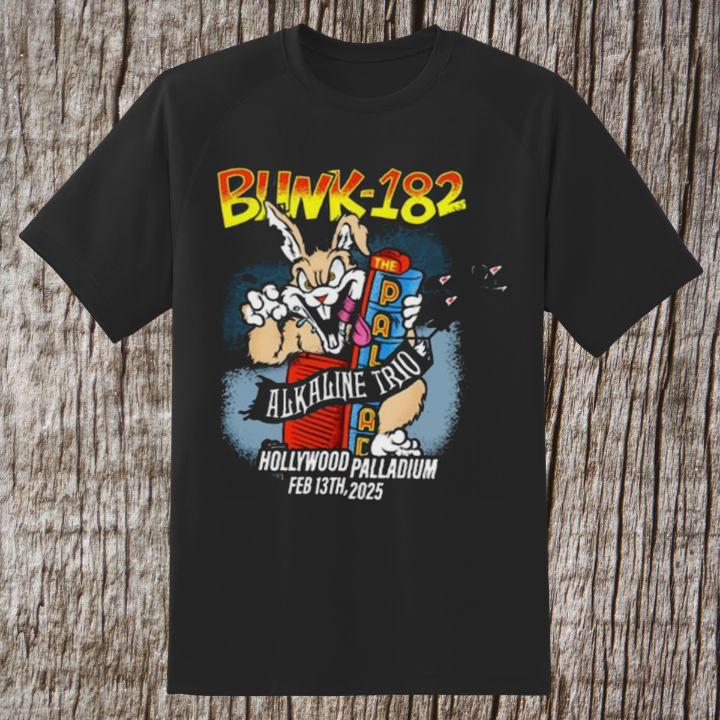 The Alkaline Trio Palace Blink-182 At Hollywood Palladium Feb 13 2025 Shirt