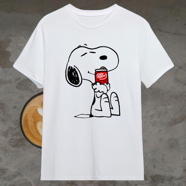 Cute Snoopy Hug Dr Pepper T-Shirt
