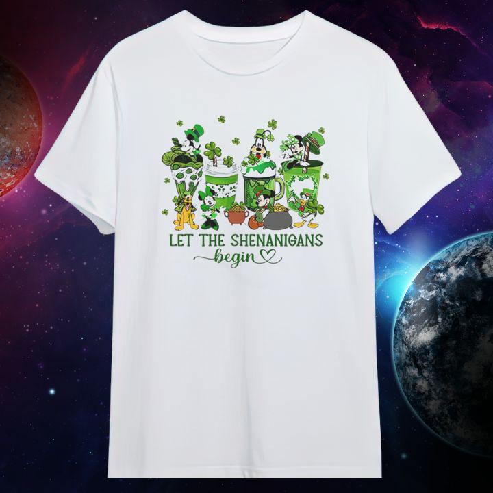 Mickey & Friends St. Patricks Day Let The Shenanigans Begin T-Shirt