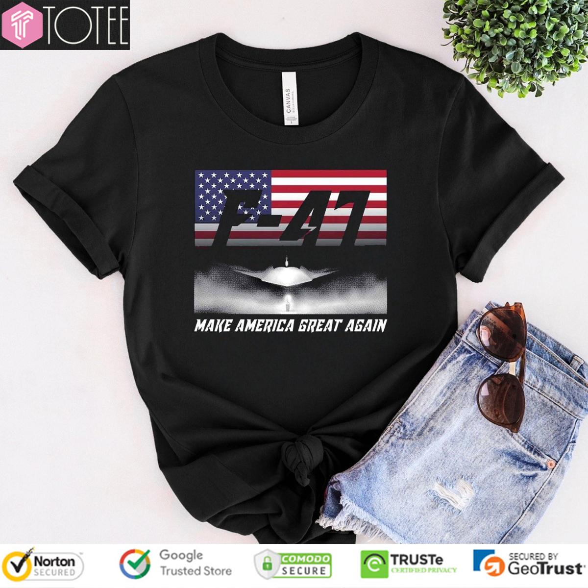 F-47 Make America Great Again USA Flag T-Shirt