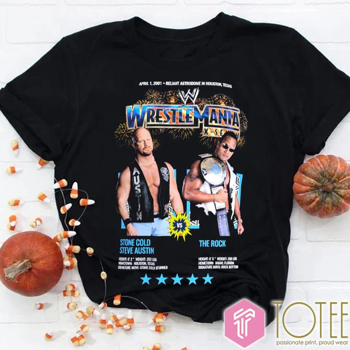 Wrestlemania Stone Cold Steve Austin The Rock T-Shirt