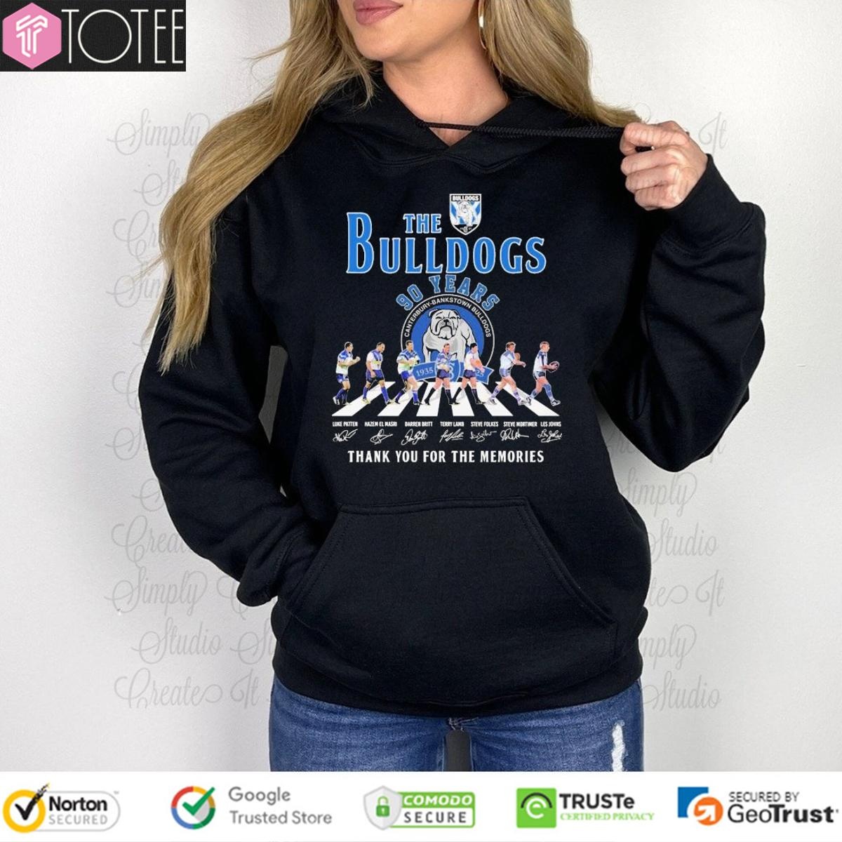90 Years Canterbury-Bankstown Bulldogs Abbey Road Signatures Hoodie